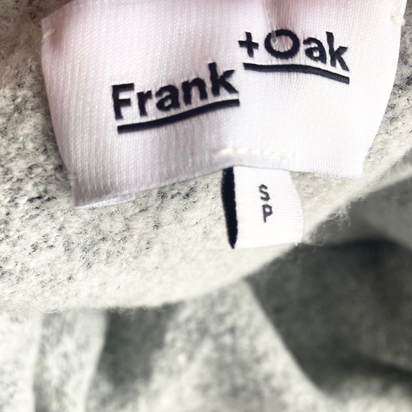 Frank+ Oak- Grey cowl neck cozy sweater, grey S - Picture 2 of 7